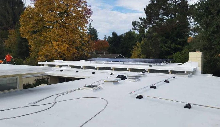 Solar Installation by Foam Roof Solutions